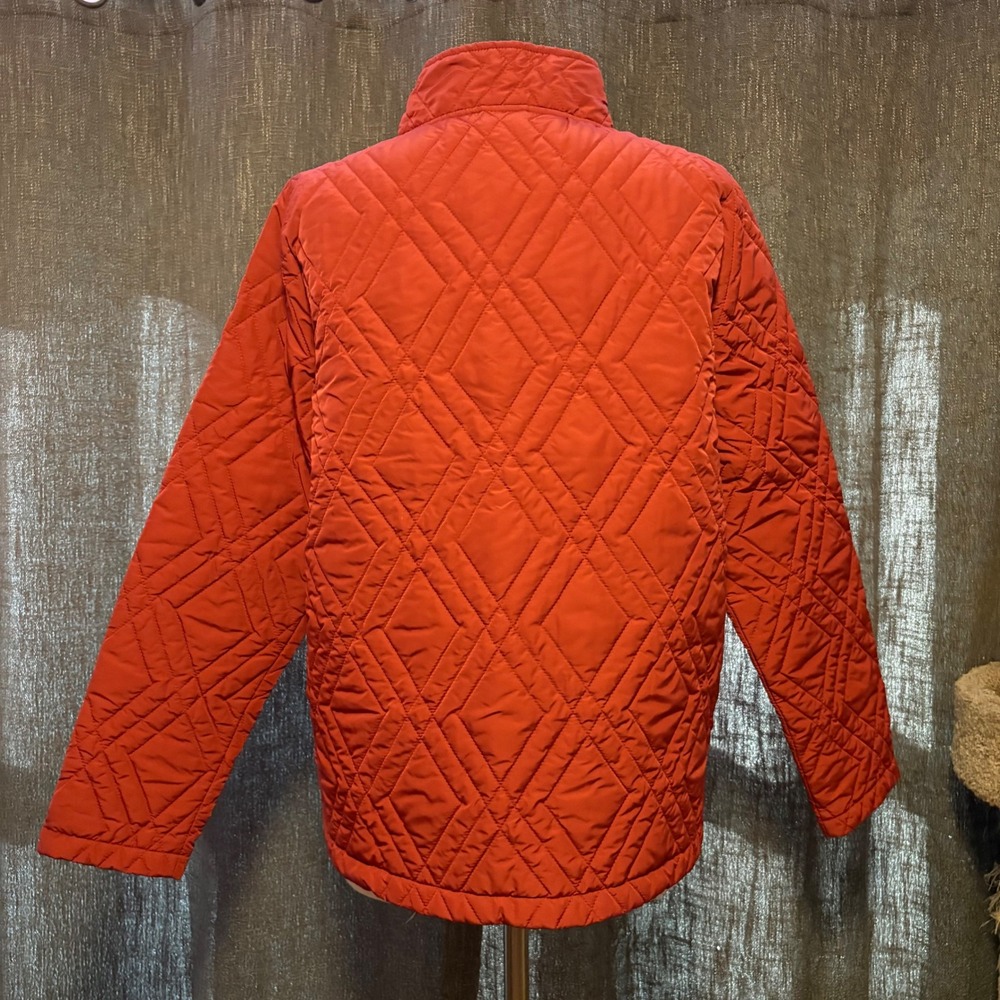 Voyager Quilted Jacket Burnt Orange Lightweight Puffer Zip Up  Collar (Women XL) - Picture 3 of 7